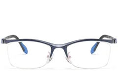 BS2519-0132_Blue_Semi-rimless_Ultem_Glasses_front