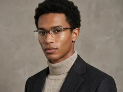BS2519-0133_Green_Semi-rimless_Ultem_Glasses_corner-tryon_male