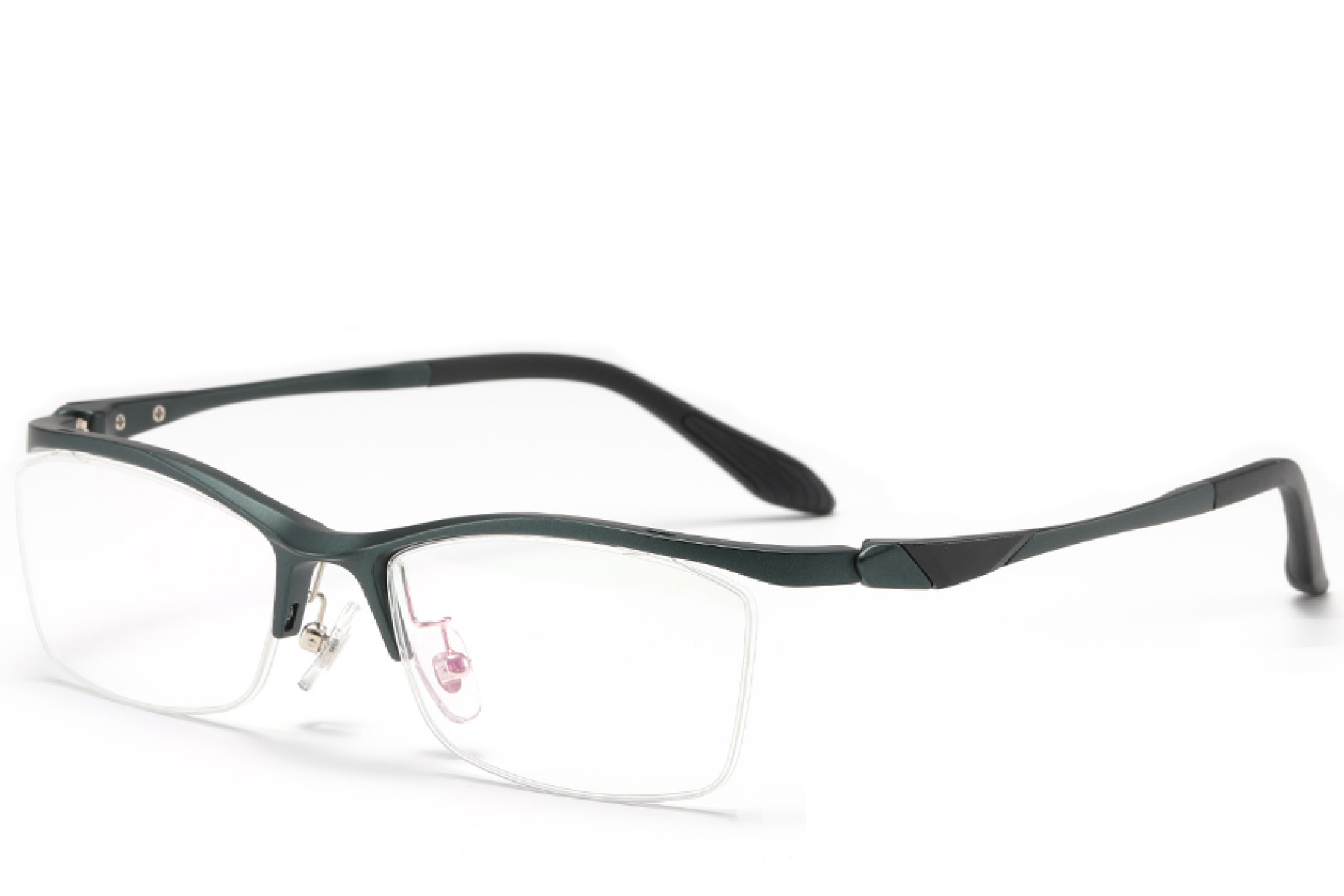 BS2519-0133_Green_Semi-rimless_Ultem_Glasses_corner