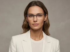 BS2519-0138_Blue_Semi-rimless_Ultem_Glasses_corner-tryon_female
