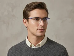 BS2519-0138_Blue_Semi-rimless_Ultem_Glasses_corner-tryon_male