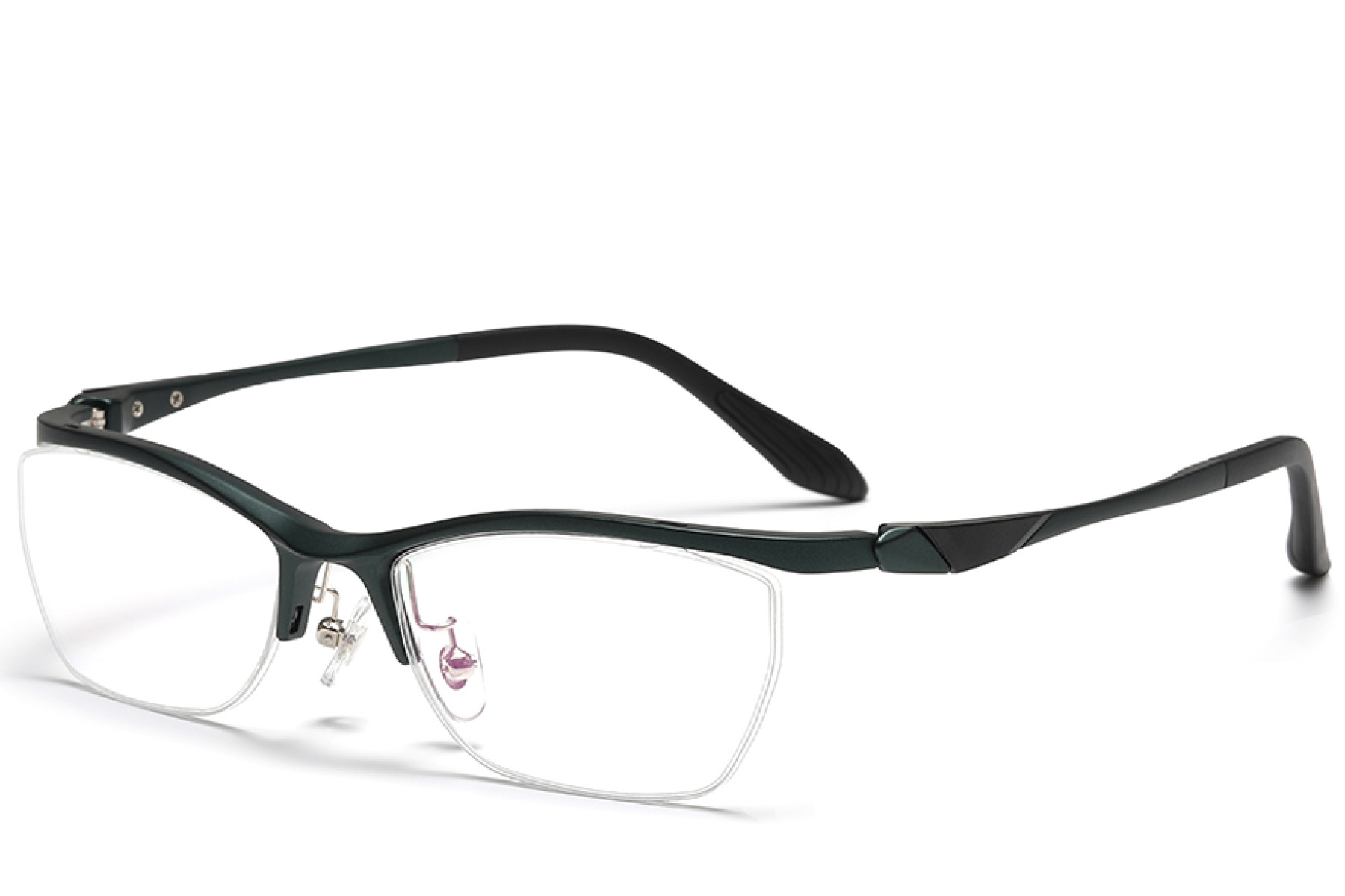 BS2519-0145_Green_Semi-rimless_Ultem_Glasses_corner