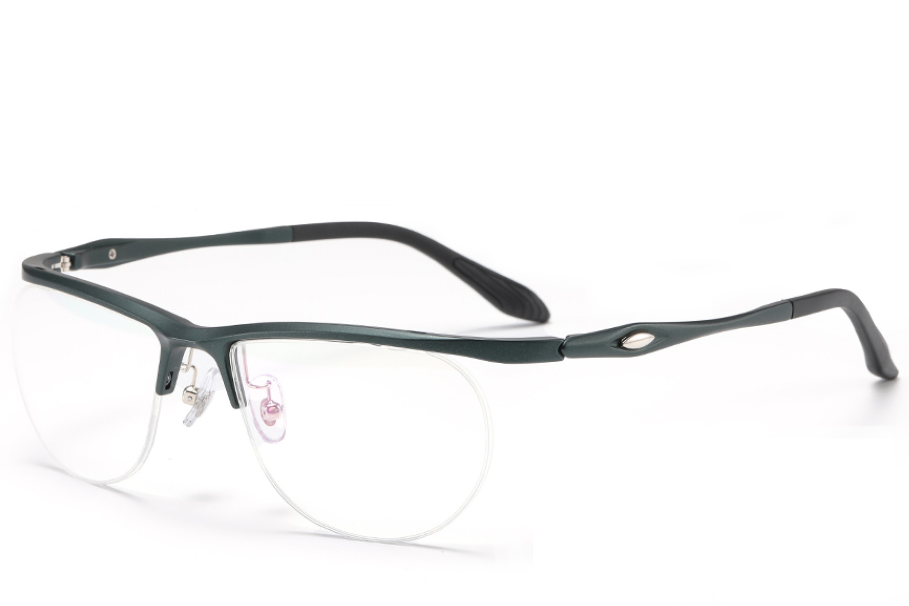 BS2519-0151_Green_Semi-rimless_Ultem_Glasses_corner