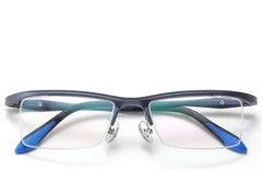BS2519-0156_Blue_Semi-rimless_Ultem_Glasses_front