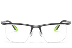 BS2519-0159_Black_Semi-rimless_Ultem_Glasses_front