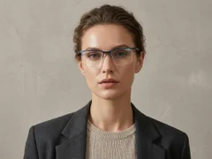 BS2519-0162_Blue_Semi-rimless_Ultem_Glasses_corner-tryon_female