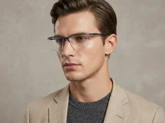 BS2519-0162_Blue_Semi-rimless_Ultem_Glasses_corner-tryon_male