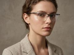 BS2519-0163_Green_Semi-rimless_Ultem_Glasses_corner-tryon_female
