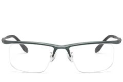 BS2519-0163_Green_Semi-rimless_Ultem_Glasses_front