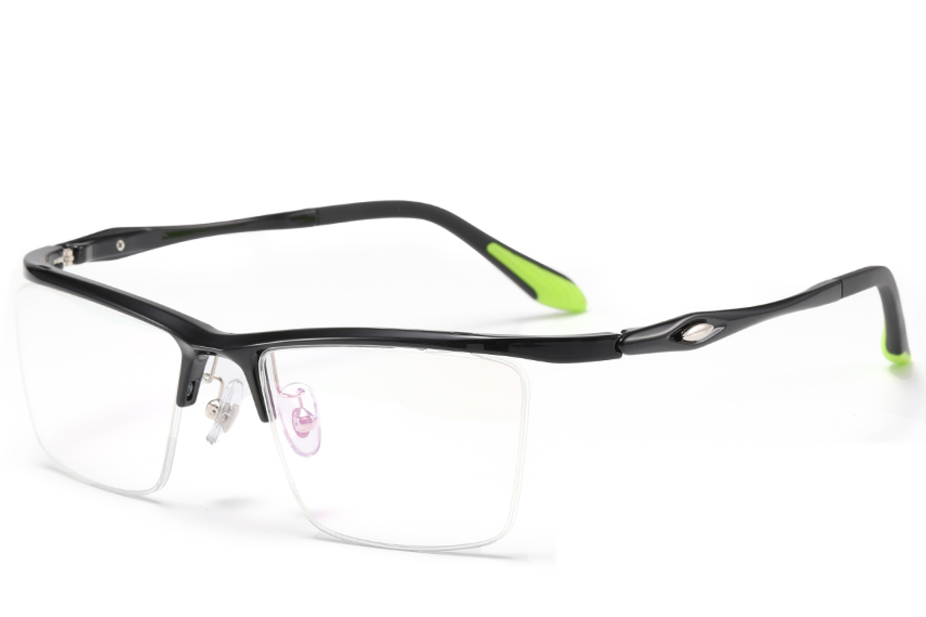 BS2519-0165_Black_Semi-rimless_Ultem_Glasses_corner
