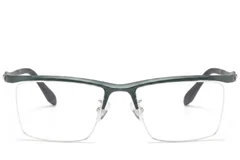 BS2519-0169_Green_Semi-rimless_Ultem_Glasses_front