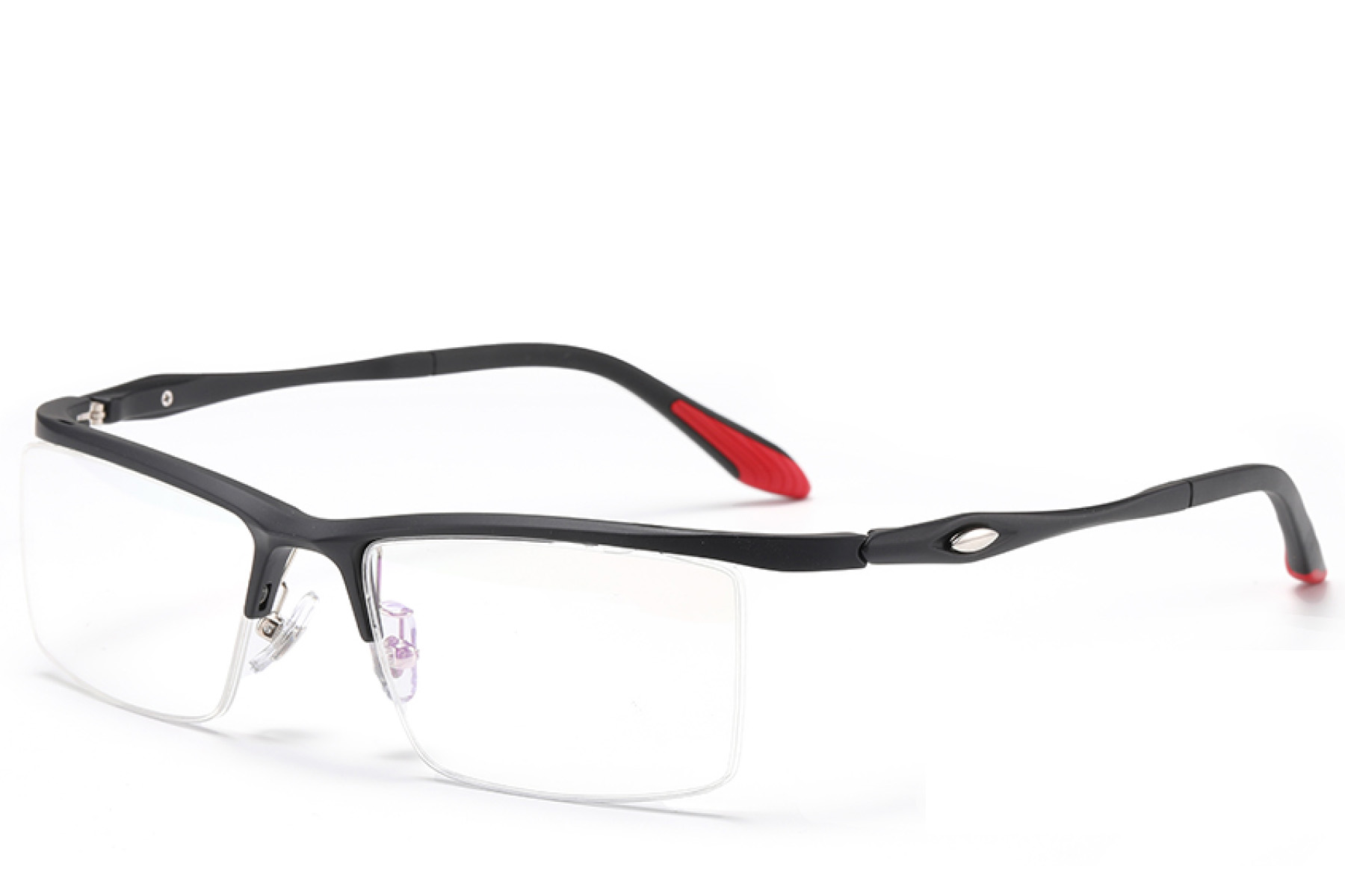 BS2519-0172_Black_Semi-rimless_Ultem_Glasses_corner