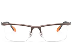 BS2519-0176_Brown_Semi-rimless_Ultem_Glasses_front