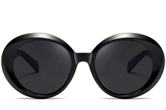 BS2607-0012_Black_Oval_Acetate_Sunglasses_front