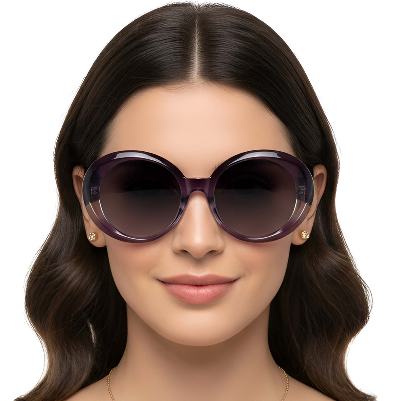 BS2607-0013_Purple_Oval_Acetate_Sunglasses_model