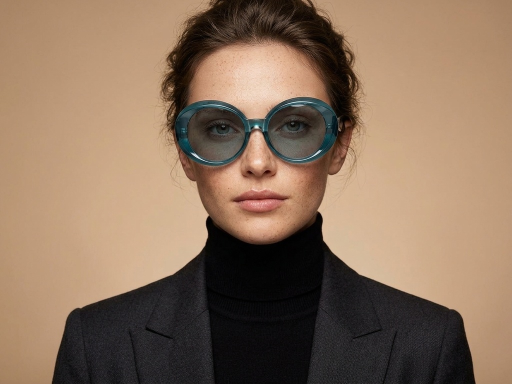 BS2607-0014_Blue_Oval_Acetate_Sunglasses-tryon_female