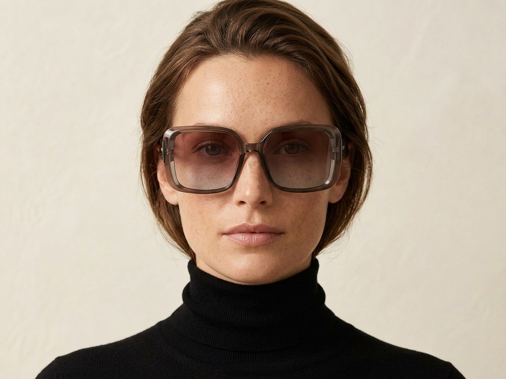BS2607-0015_Brown_Rectangular_Acetate_Sunglasses-tryon_female