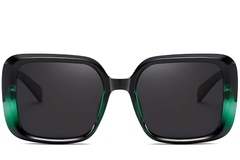 BS2607-0016_Green_Rectangular_Acetate_Sunglasses_front