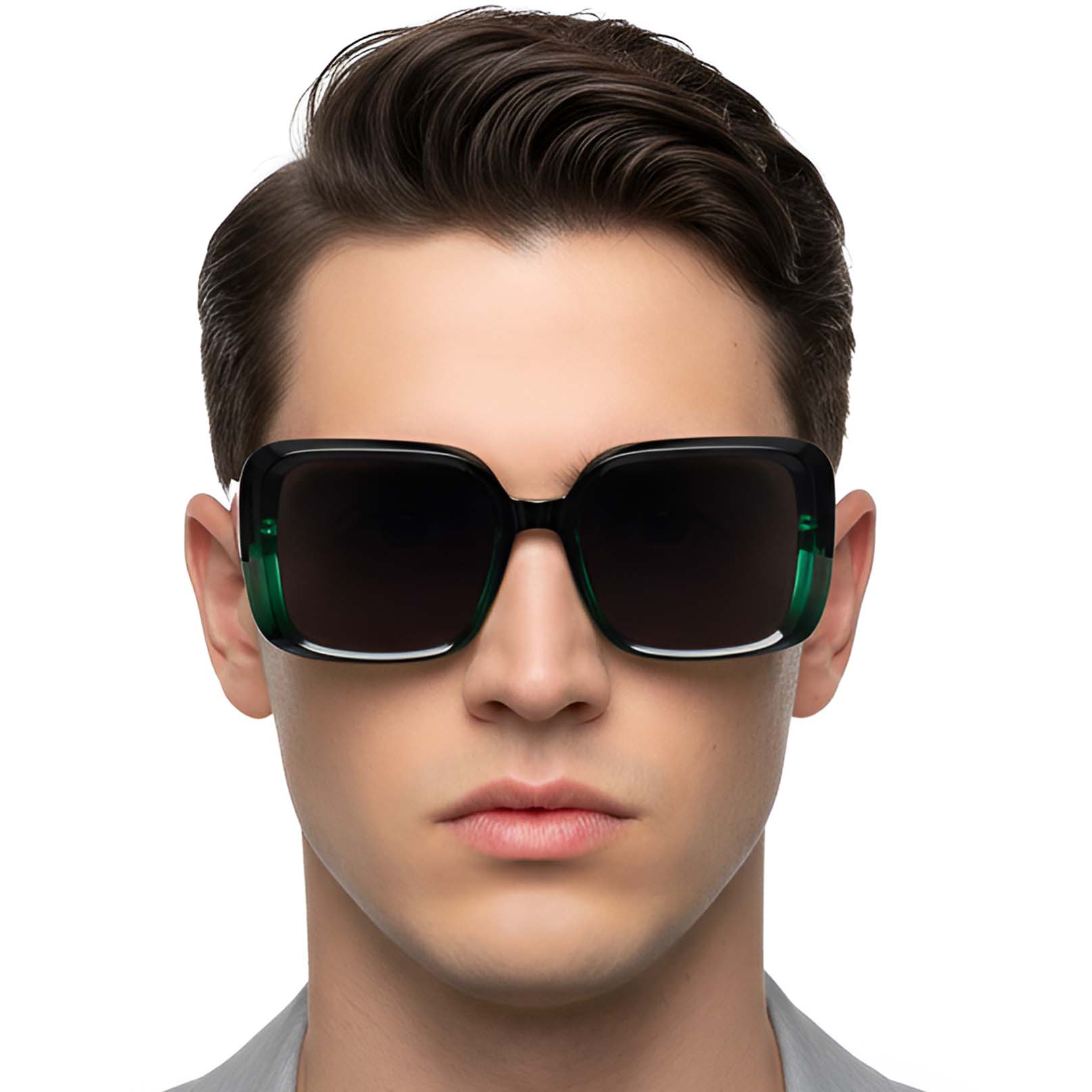 BS2607-0016_Green_Rectangular_Acetate_Sunglasses_model