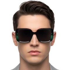BS2607-0016_Green_Rectangular_Acetate_Sunglasses_model