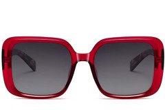 BS2607-0017_Red_Rectangular_Acetate_Sunglasses_front