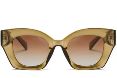 Butterfly Brown Acetate Sunglasses #BS2607-0020