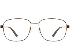 BS2607-0032_Brown_Oval_Metal_Glasses_front