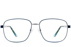 BS2607-0033_Blue_Oval_Metal_Glasses_front