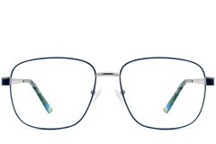 BS2607-0033_Blue_Oval_Metal_Glasses_front