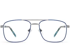 BS2607-0035_Blue_Aviator_Metal_Glasses_front