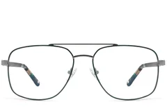 BS2607-0038_Green_Aviator_Metal_Glasses_front