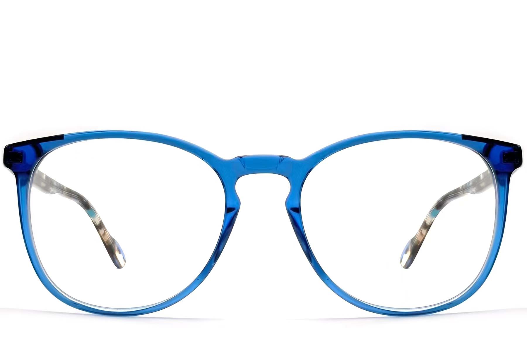BS2607-0043_Blue_Oval_TR90_Glasses_front