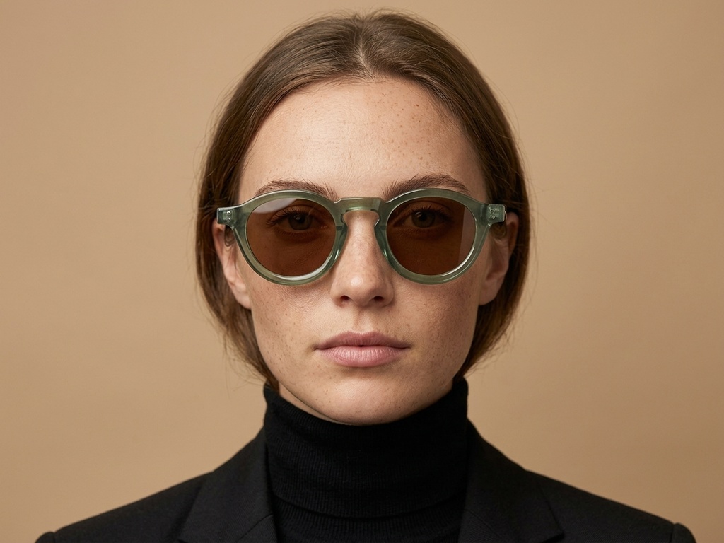 BS2607-0047_Green_Oval_TR90_Sunglasses-tryon_female