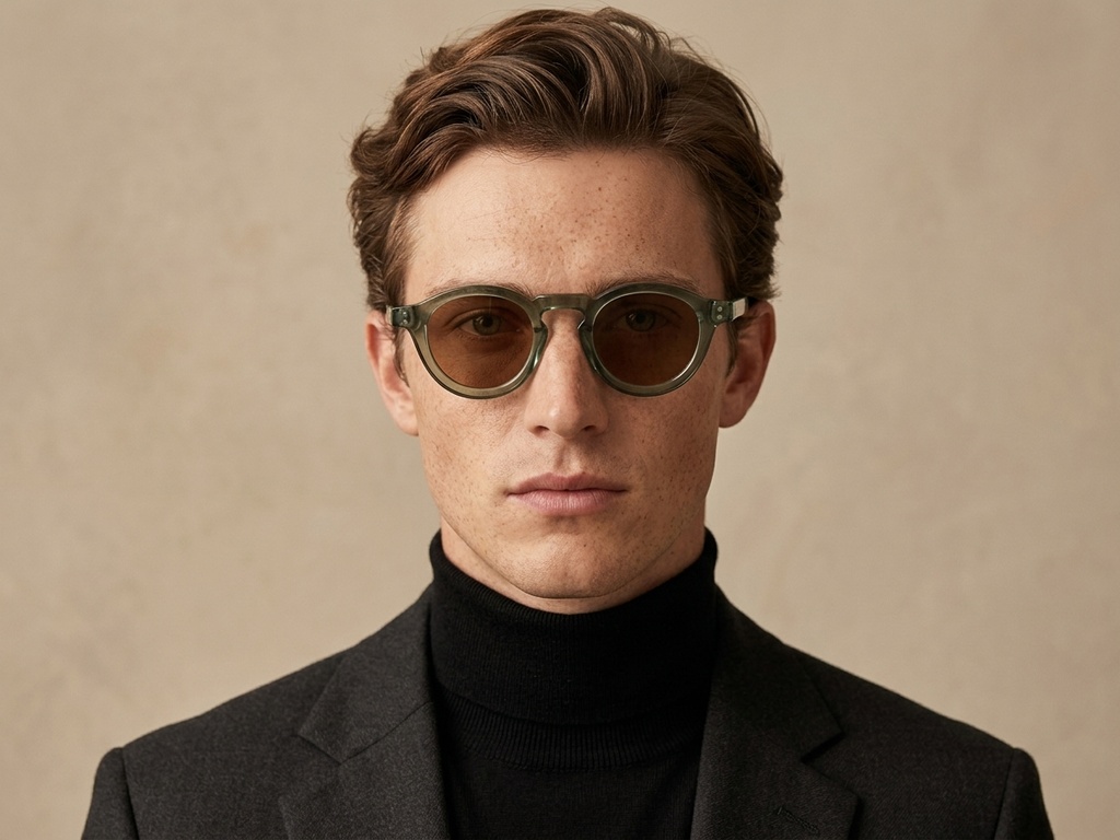 BS2607-0047_Green_Oval_TR90_Sunglasses-tryon_male