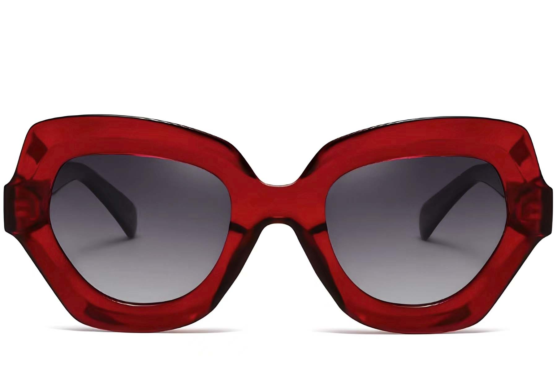BS2607-0051_Red_Butterfly_Acetate_Sunglasses_front