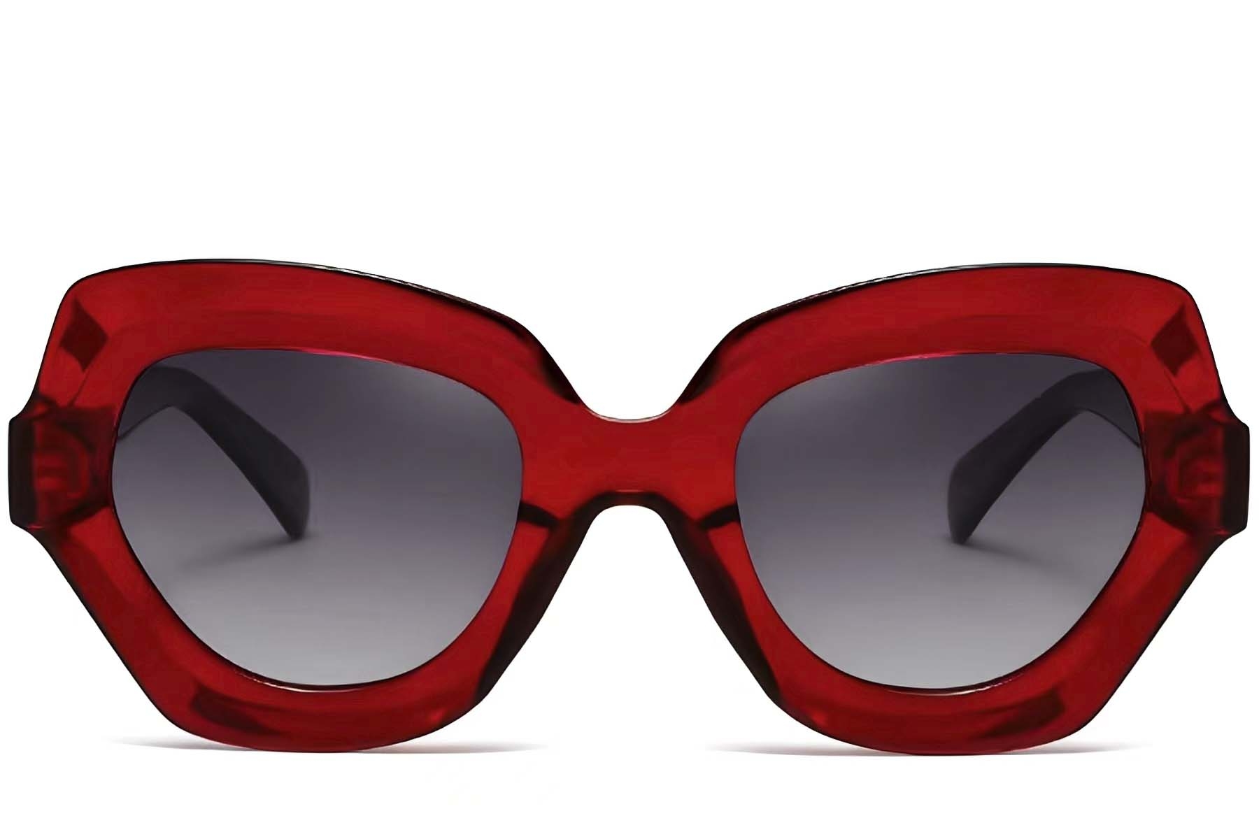 BS2607-0051_Red_Butterfly_Acetate_Sunglasses_front