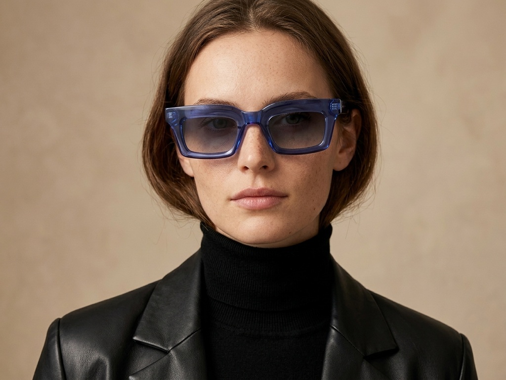 BS2607-0055_Blue_Rectangular_Acetate_Sunglasses-tryon_female