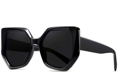 Geometric Black Acetate Sunglasses #BS2607-0057