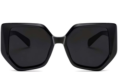 BS2607-0057_Black_Geometric_Acetate_Sunglasses_front