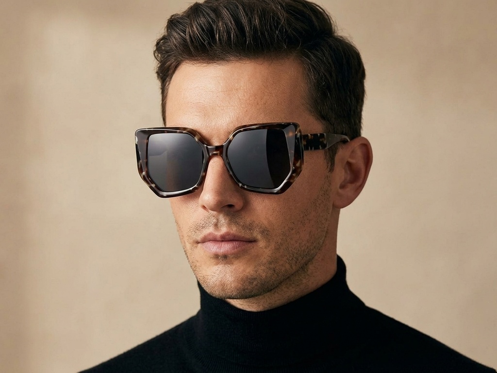 BS2607-0060_Tortoiseshell_Geometric_Acetate_Sunglasses-tryon_male