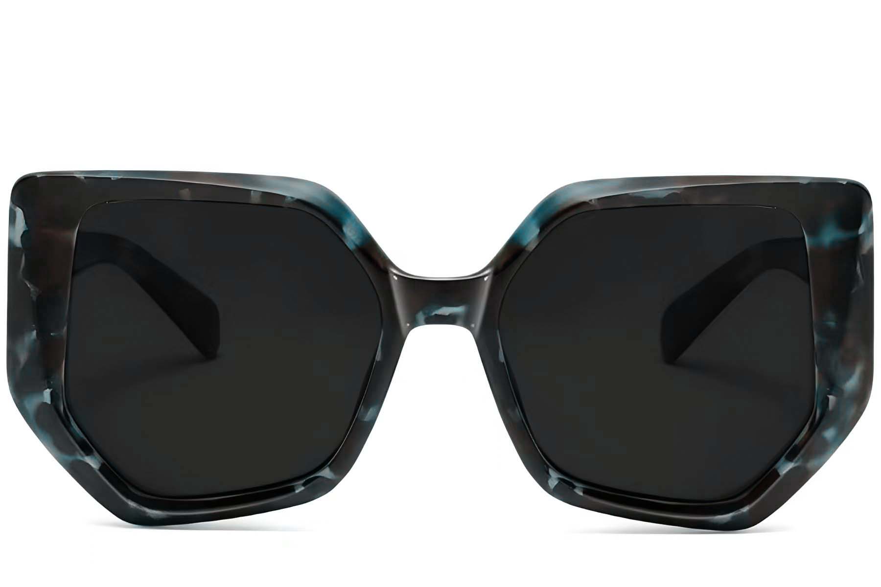BS2607-0060_Tortoiseshell_Geometric_Acetate_Sunglasses_front