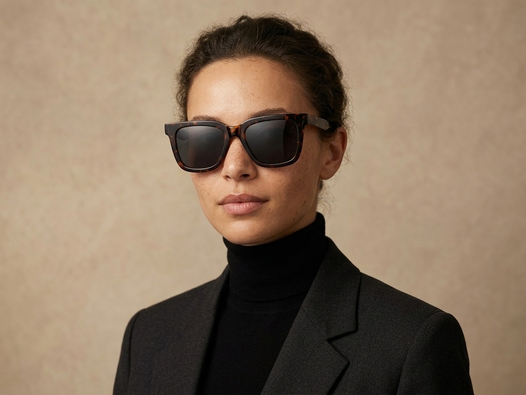 BS2607-0066_Tortoiseshell_Rectangular_Acetate_Sunglasses-tryon_female