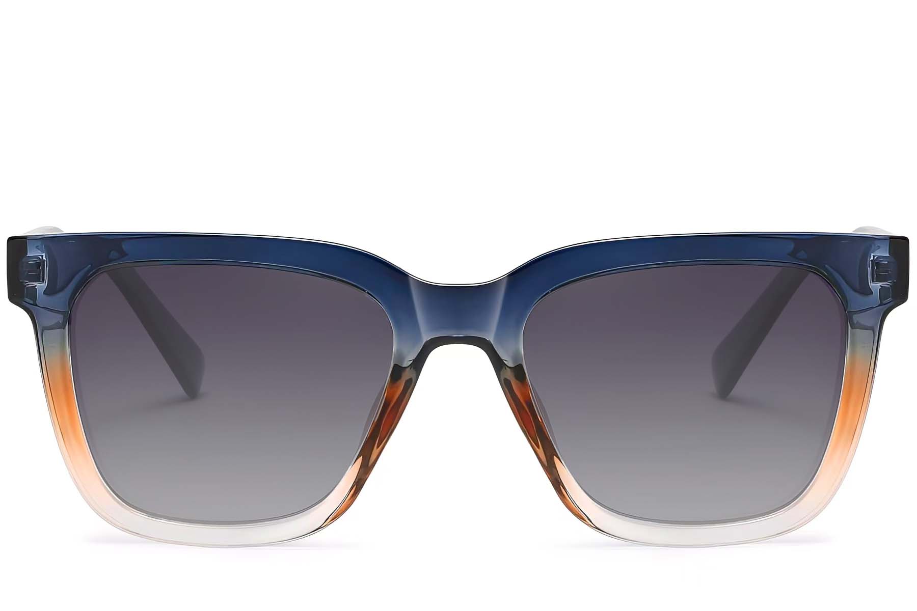 BS2607-0067_Blue_Rectangular_Acetate_Sunglasses_front