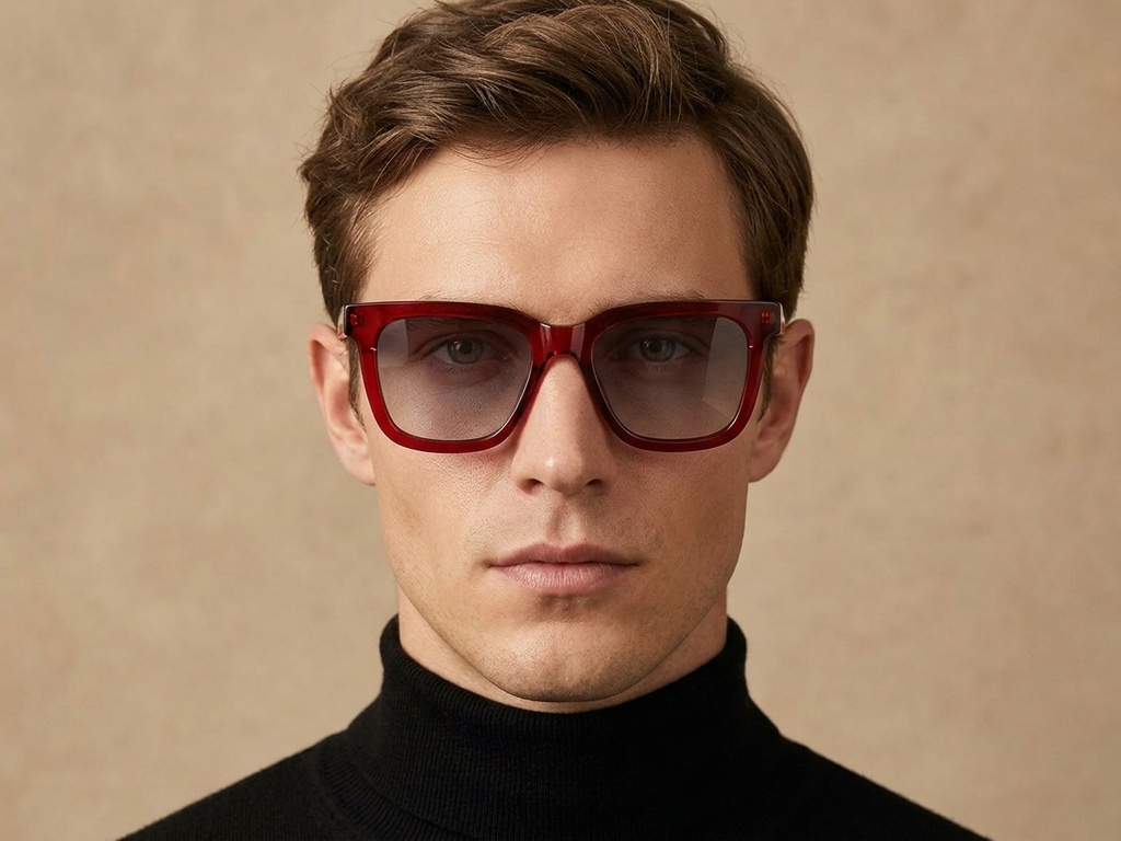 BS2607-0068_Red_Rectangular_Acetate_Sunglasses-tryon_male