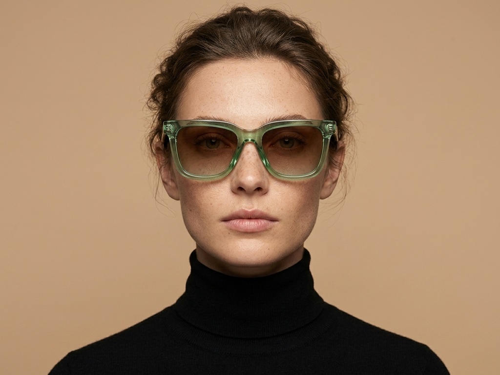 BS2607-0069_Green_Rectangular_Acetate_Sunglasses-tryon_female