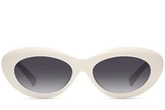 Butterfly Cream Acetate Sunglasses #BS2607-0072