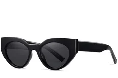 Butterfly Black Acetate Sunglasses #BS2607-0077