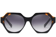 BS2607-0082_Black_Geometric_Acetate_Sunglasses_front