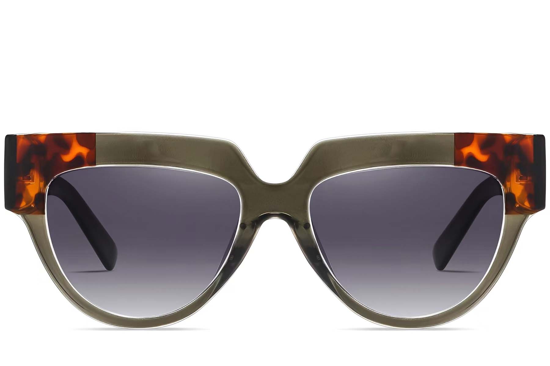 BS2607-0084_Green_Butterfly_Acetate_Sunglasses_front