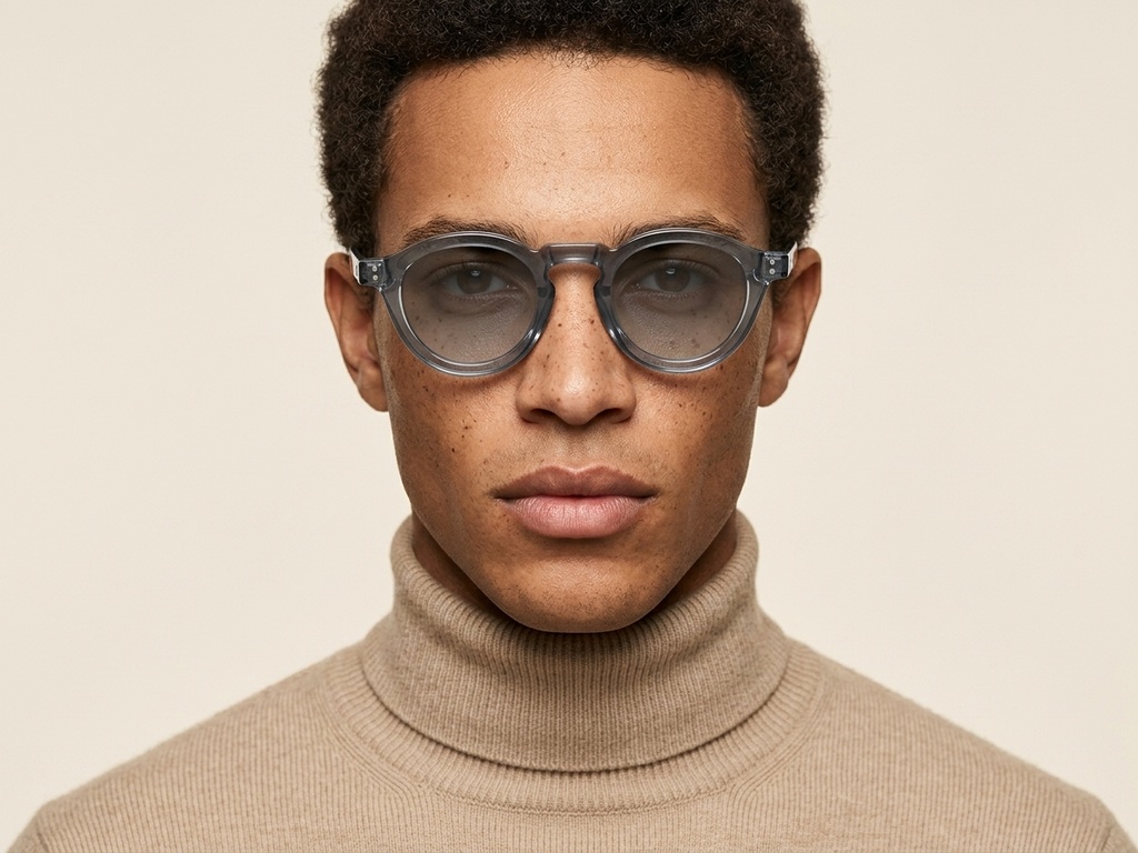 BS2607-0092_Grey_Oval_TR90_Sunglasses-tryon_male